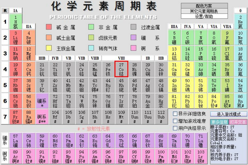 元素周期表字母符号读音顺口溜